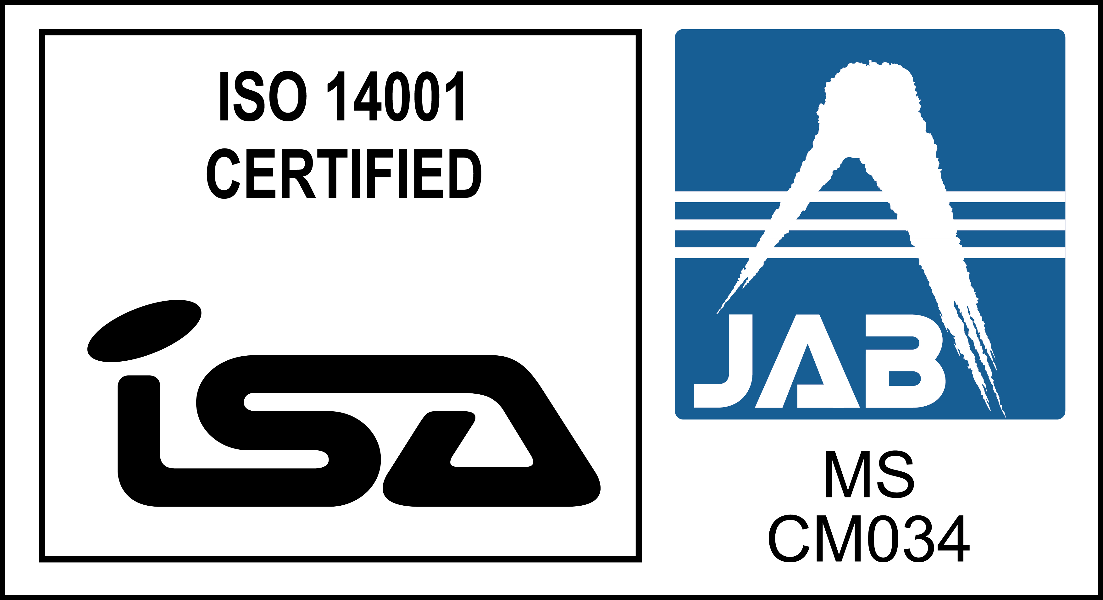 ISO14001取得認証